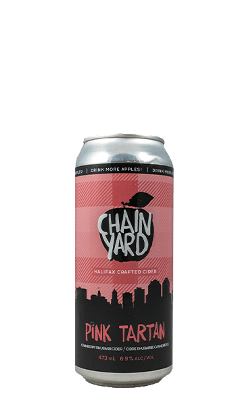 Chain Yard Pink Tartan Cranberry Cider 473ml