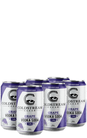 Coldstream Clear Grape Vodka Soda 6x355ml
