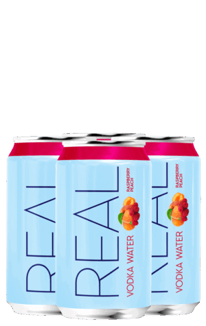 Real Vodka Water Raspberry Peach 4x355ml